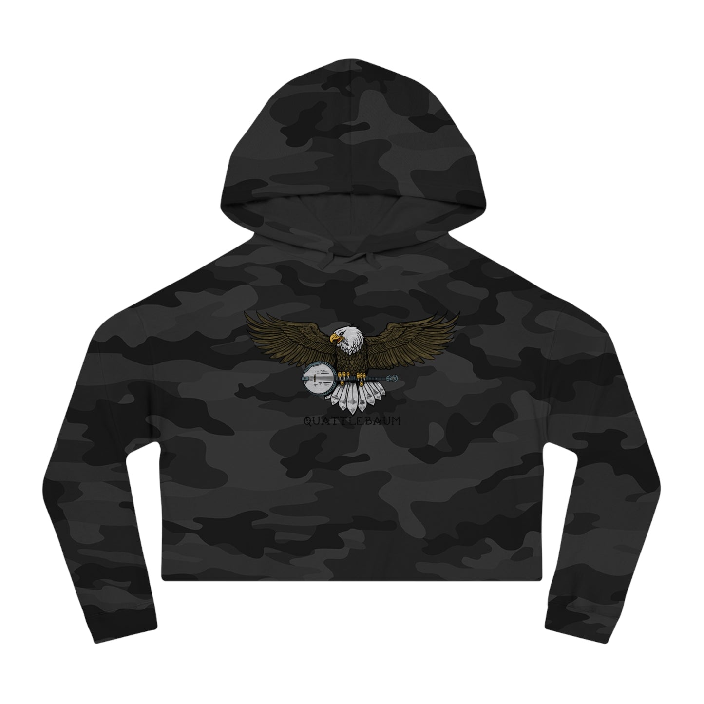 Bald Eagle with a Banjo ~ Quattlebaum Cropped Hoodie ~