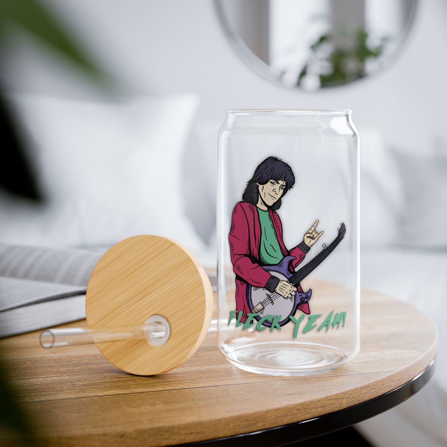 Fleck Yeah! ~ Bela 16 0z. Sipper Glass