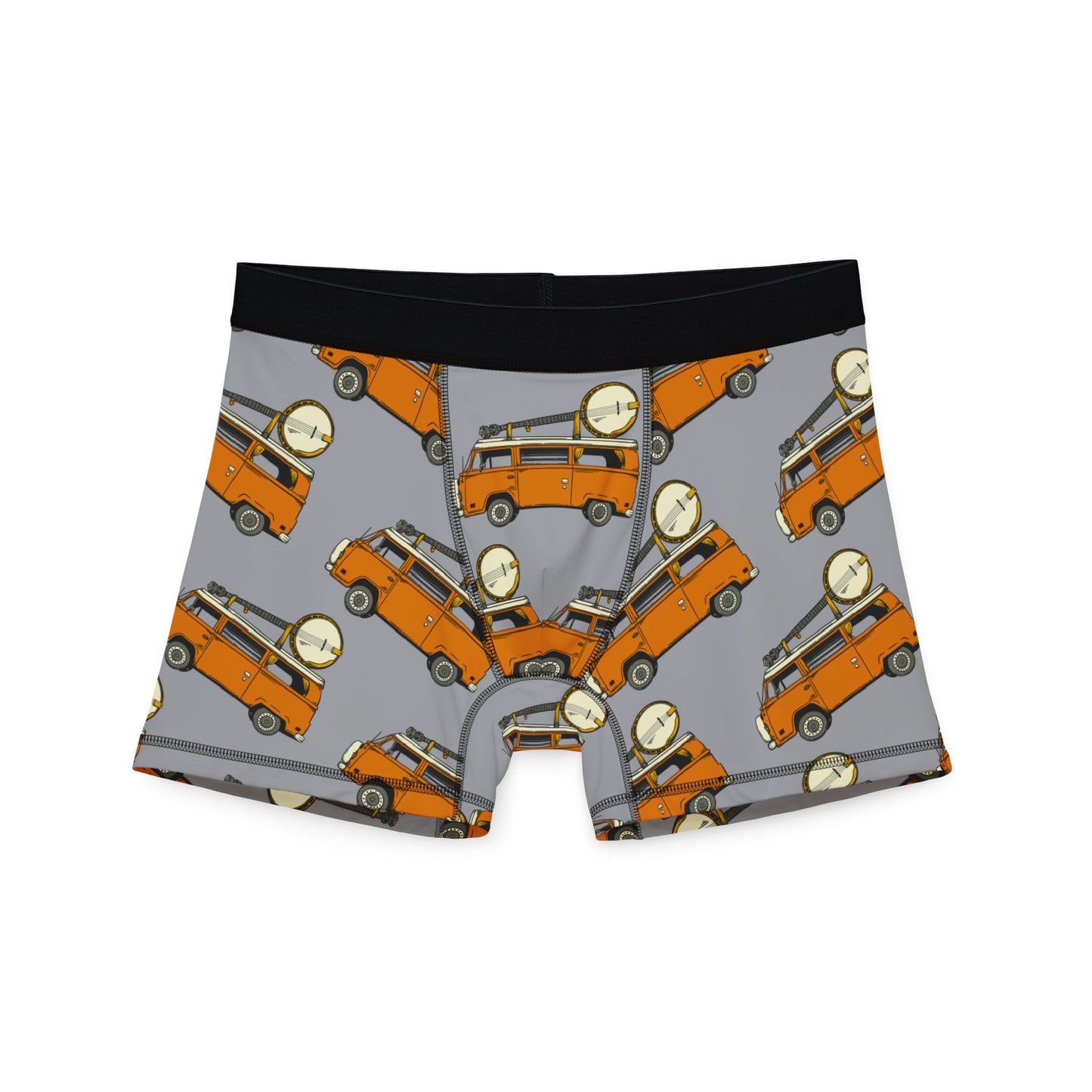 Camper Van with a Banjo Men's Boxers