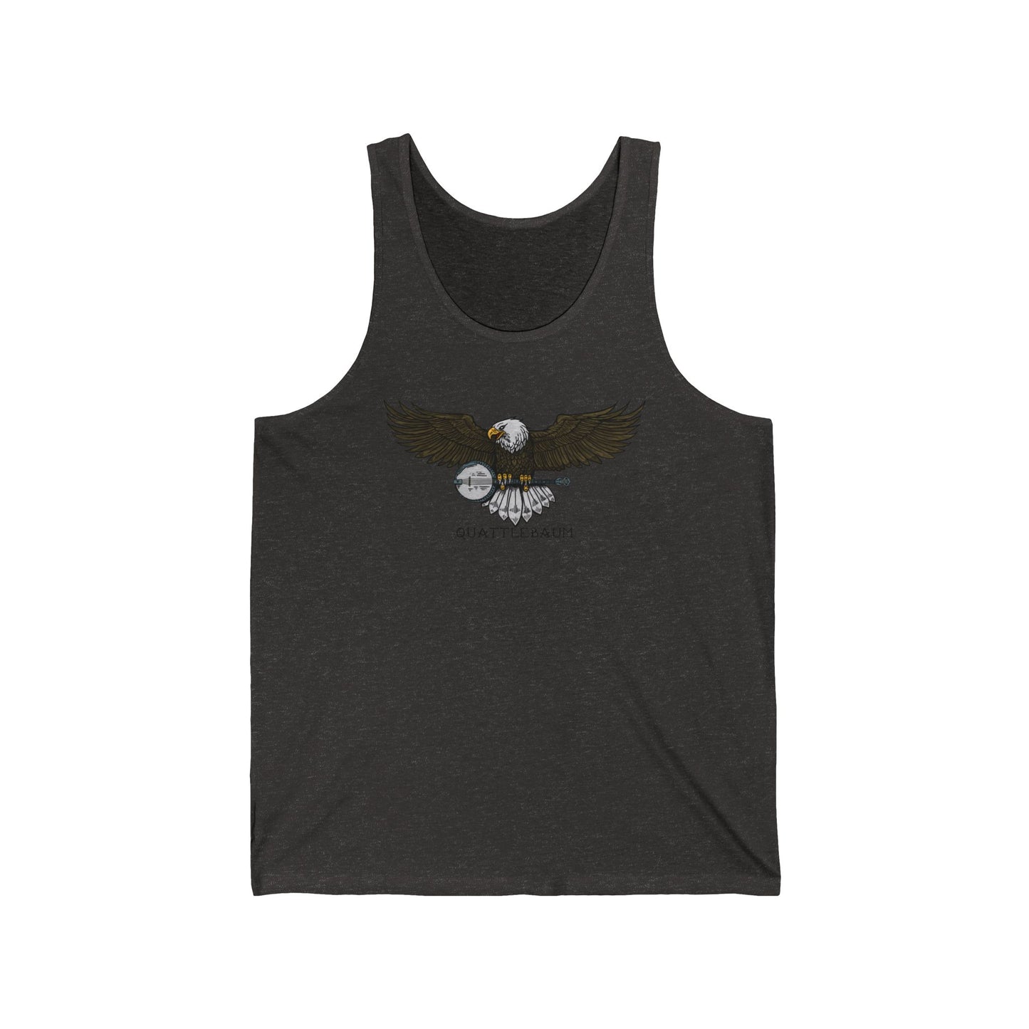 Bald Eagle with a Banjo ~ Quattlebaum Racerback Tank ~