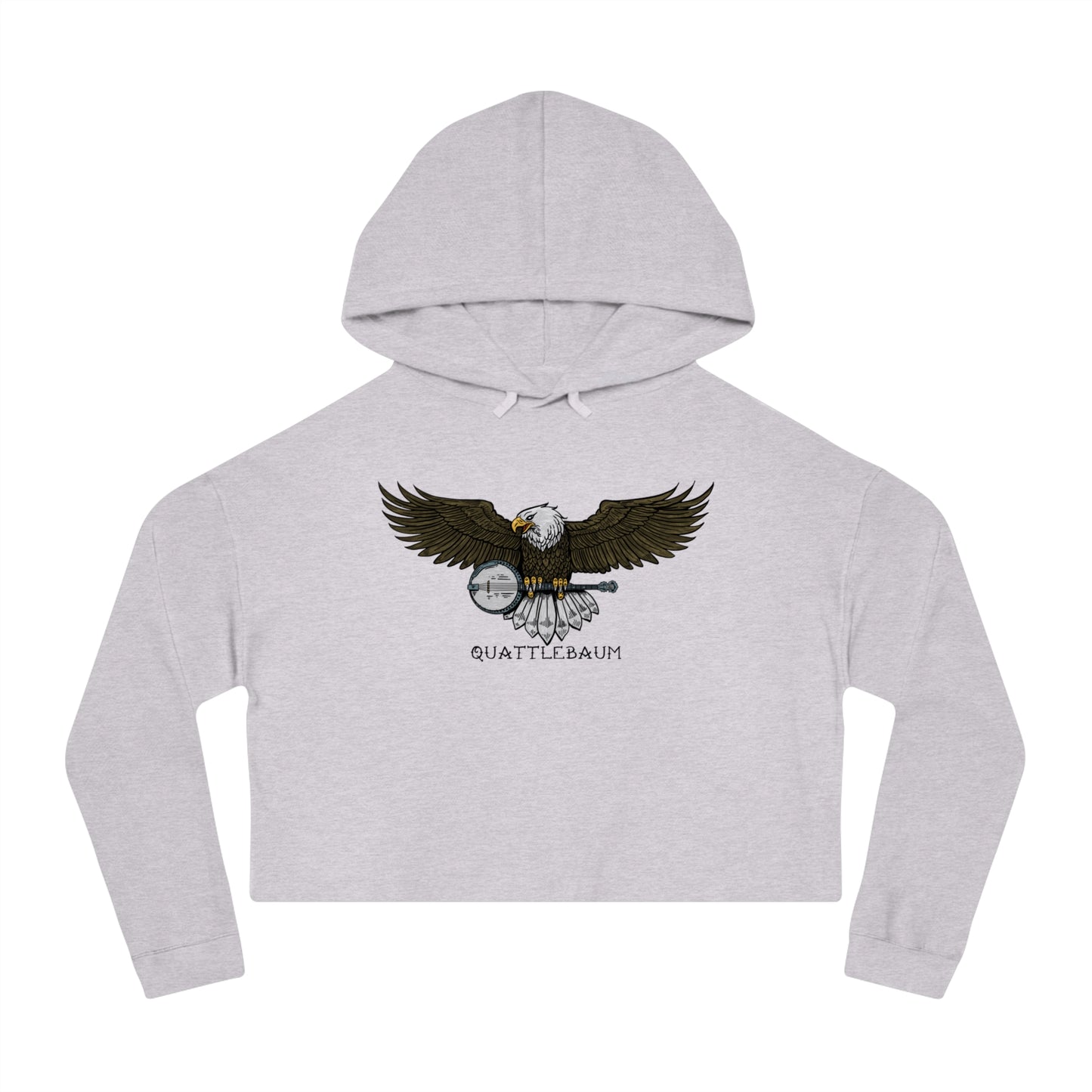 Bald Eagle with a Banjo ~ Quattlebaum Cropped Hoodie ~