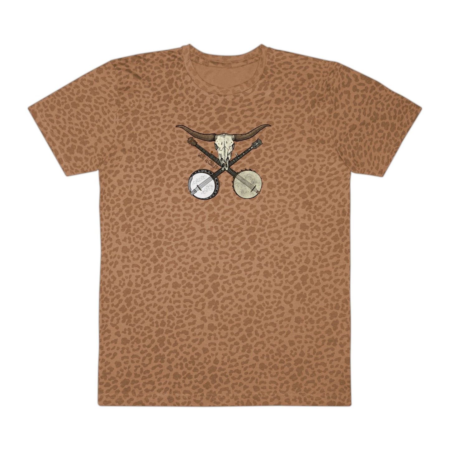 Double Banjo Cow Skull Quattlebaum Tee