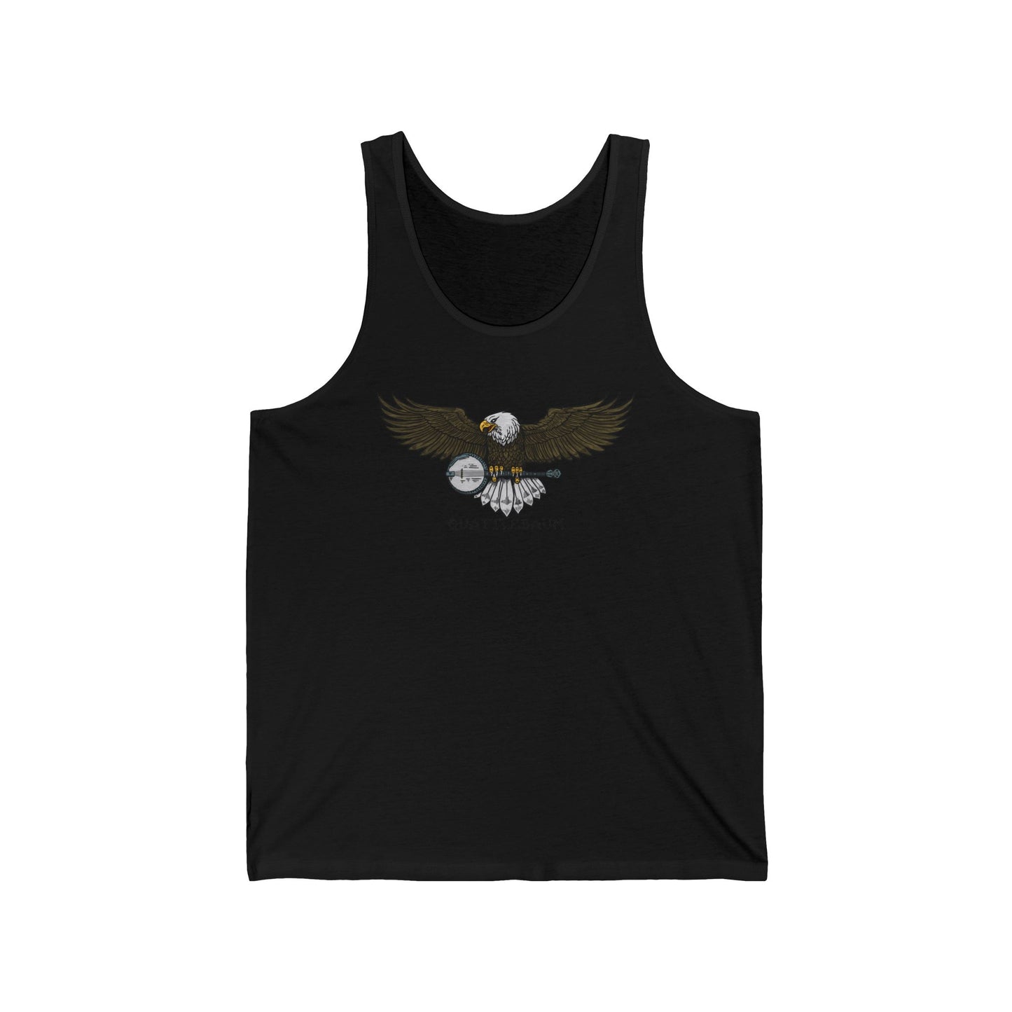 Bald Eagle with a Banjo ~ Quattlebaum Racerback Tank ~