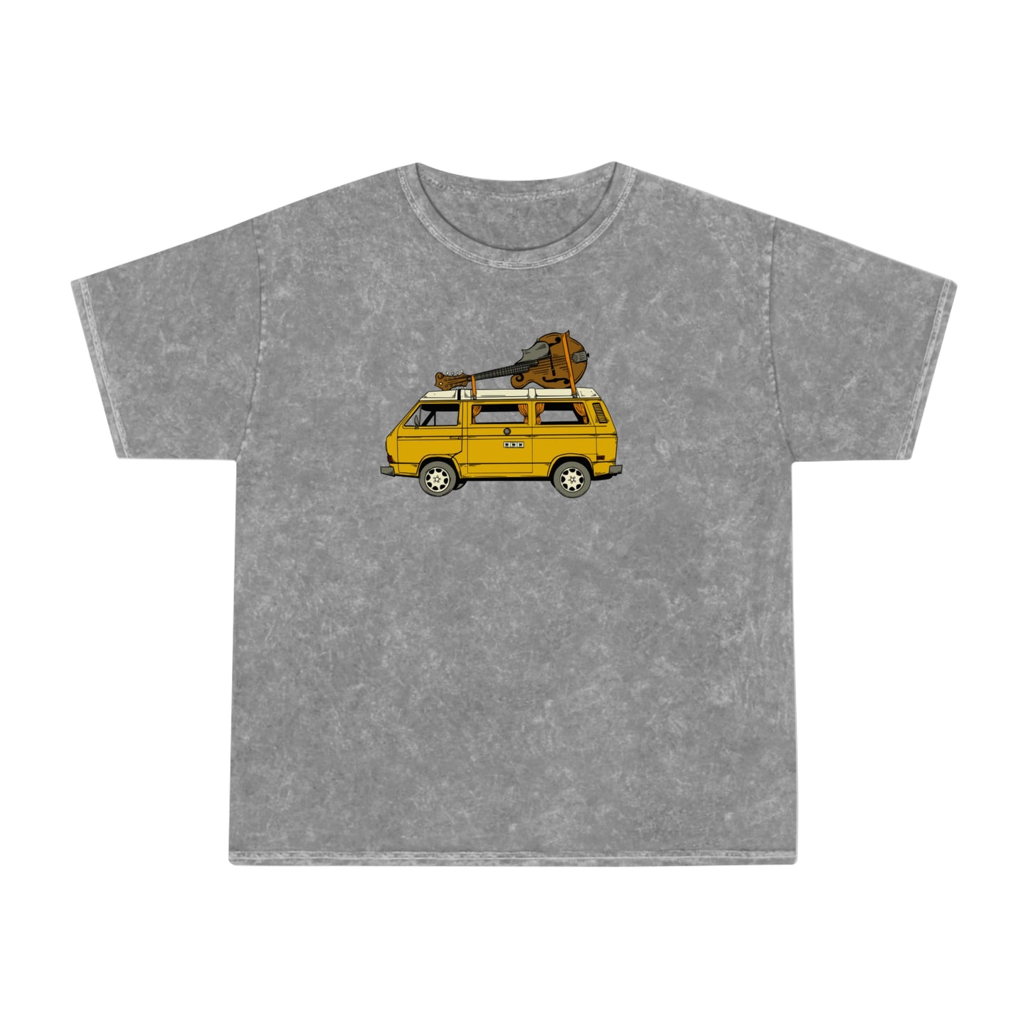 Camper Van with a Mandolin! Mineral Wash T-Shirt