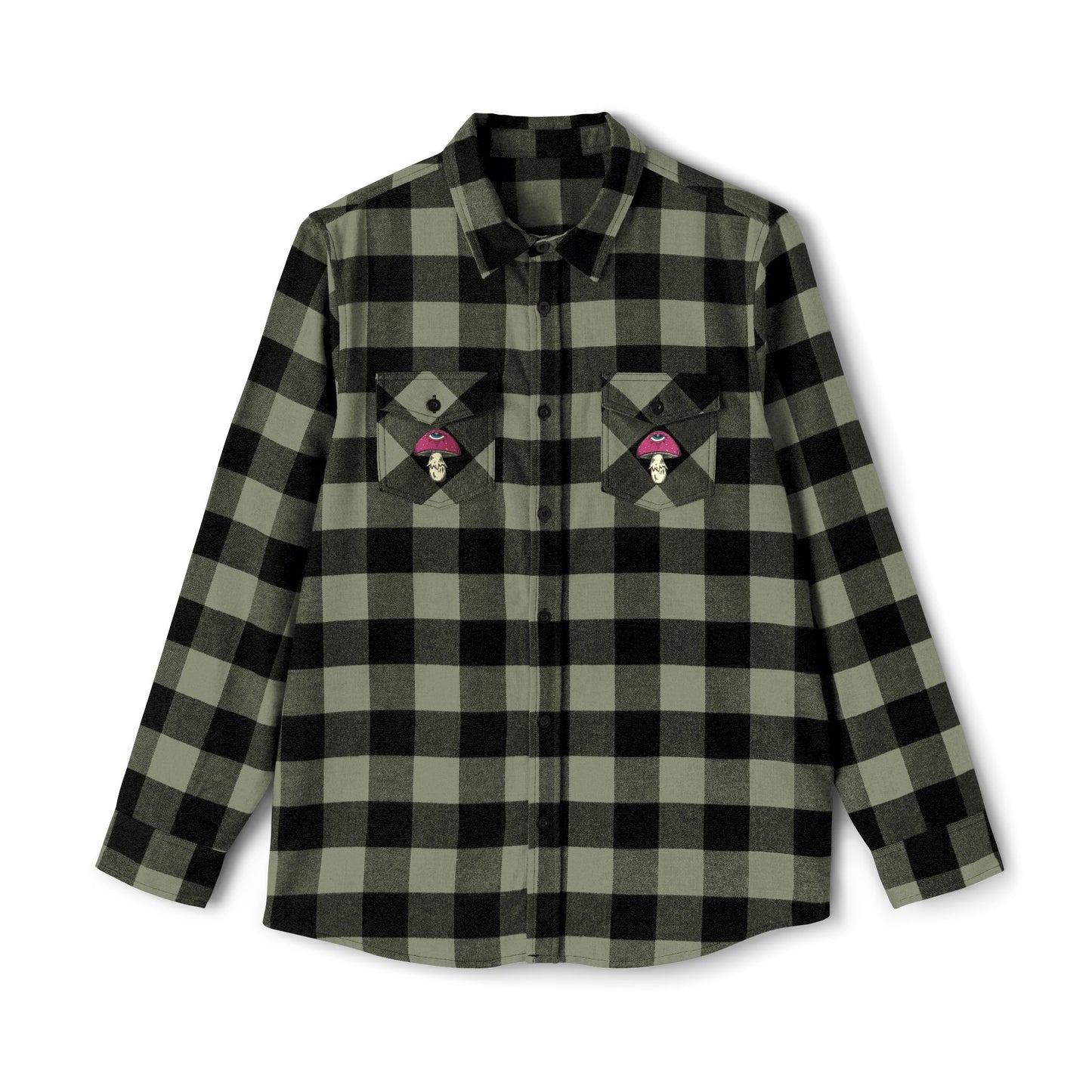 3rd Eye Fly ~ Amanita Muscaria Mushroom with a Third Eye Flannel Shirt