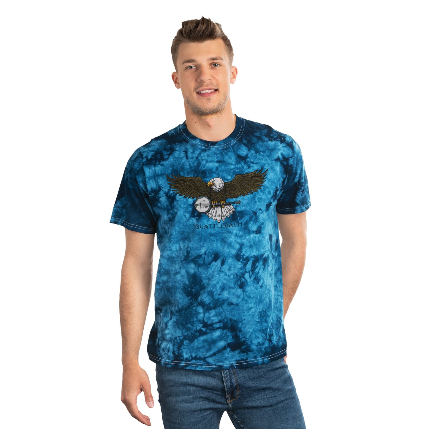 Bald Eagle with Banjo ~ Quattlebaum Tie Dye ~