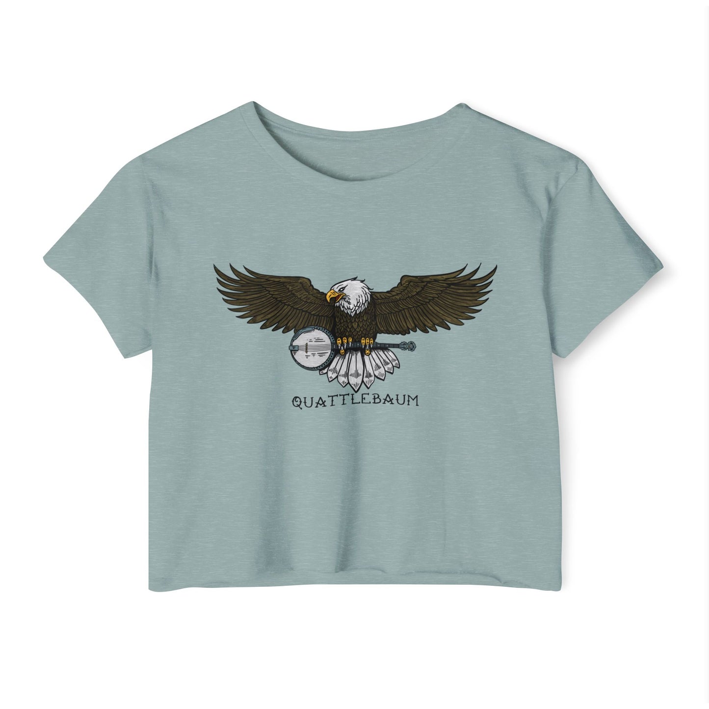 Bald Eagle with a Banjo ~ Quattlebaum Crop Top ~