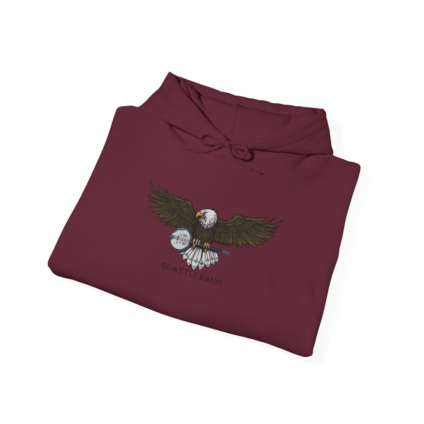 Bald Eagle with Banjo ~ Quattlebaum Hoodie ~