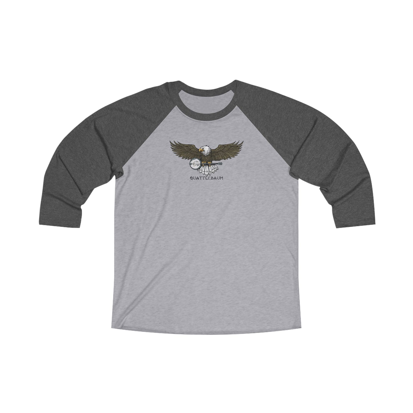 Bald Eagle with Banjo ~ Quattlebaum Baseball Tee ~