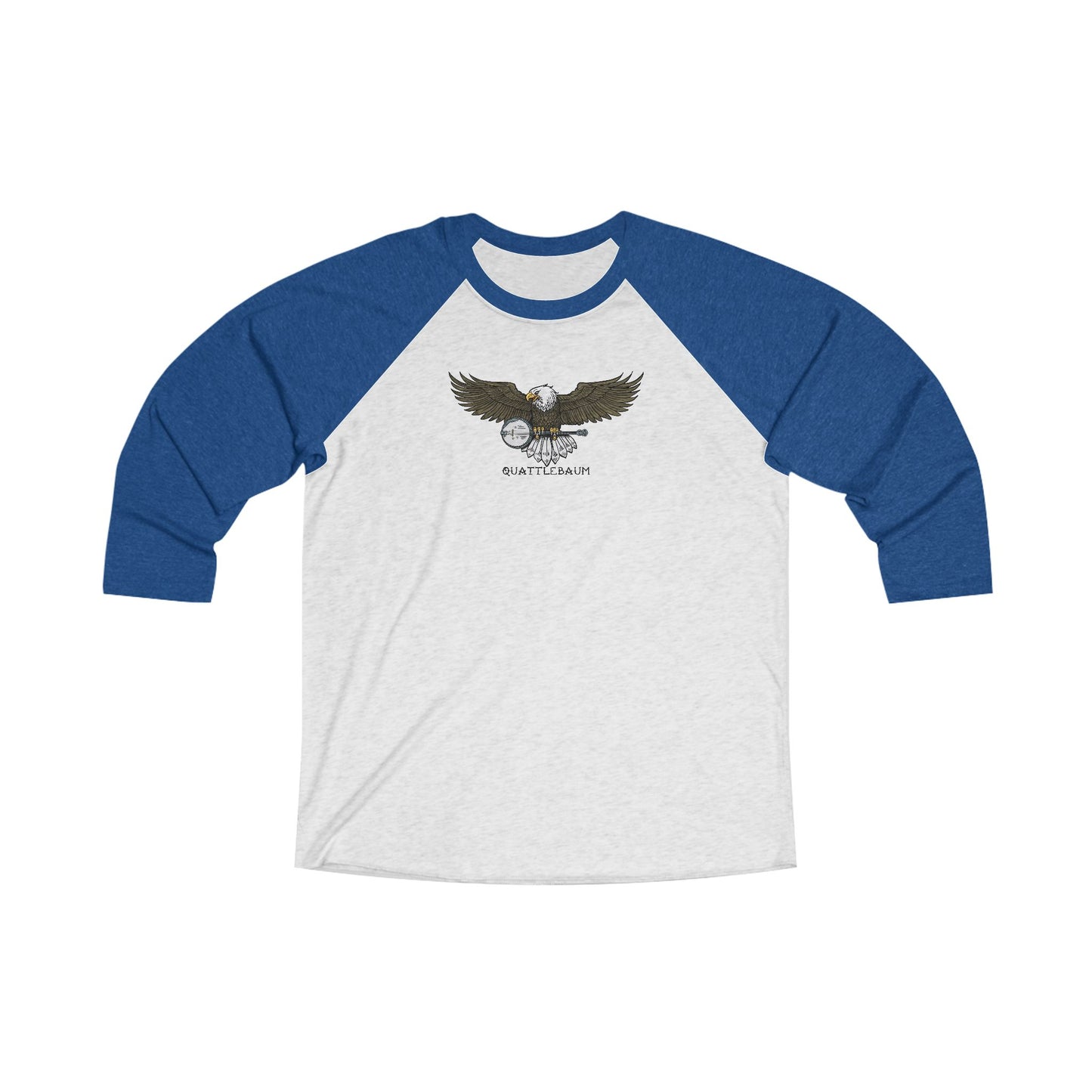 Bald Eagle with Banjo ~ Quattlebaum Baseball Tee ~