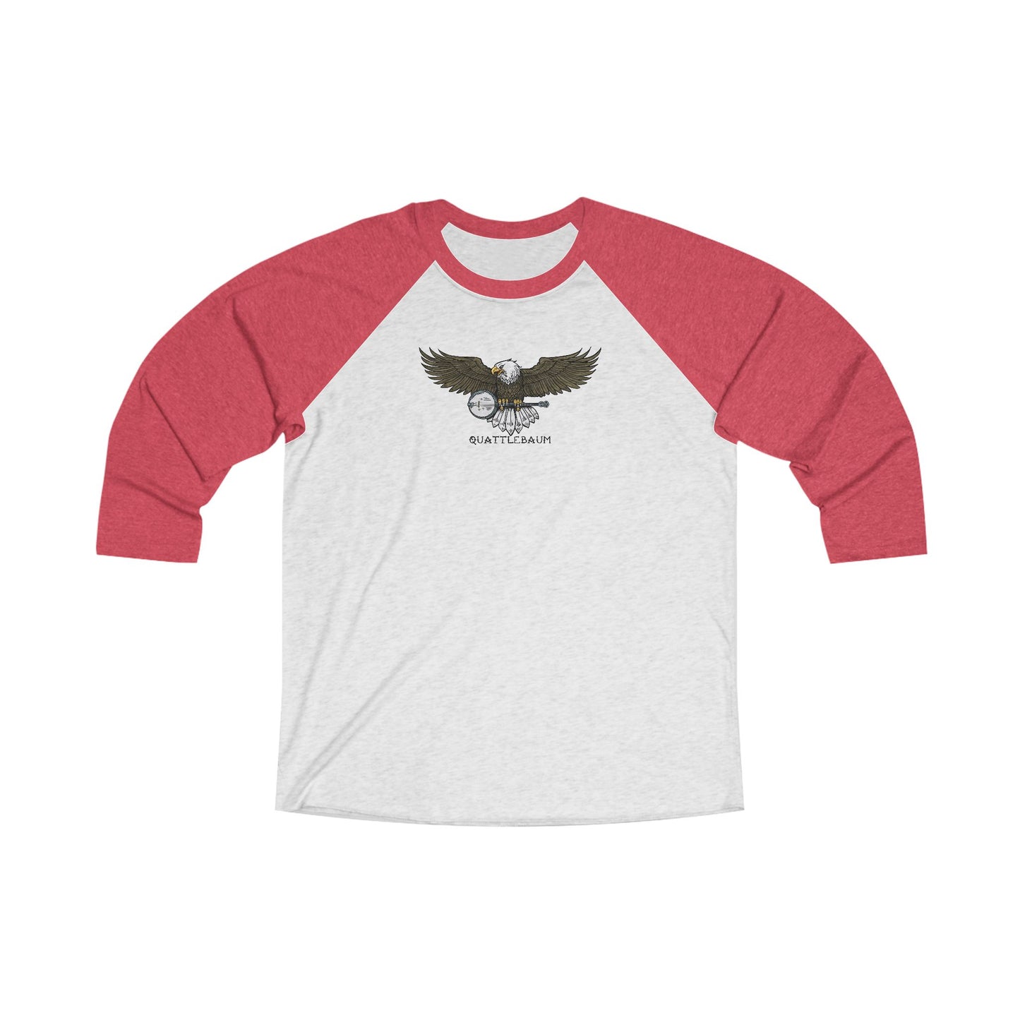 Bald Eagle with Banjo ~ Quattlebaum Baseball Tee ~
