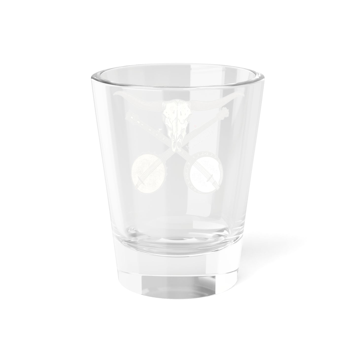 Bull Skull with 2 Banjos! Shot Glass! Hell Yeah.