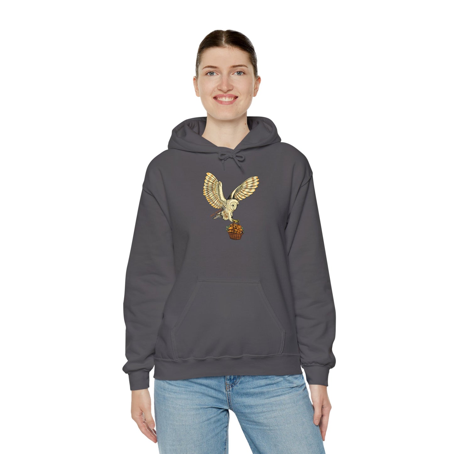 F&F Barn Owl w/ Mushroom Basket ~ Hoodie