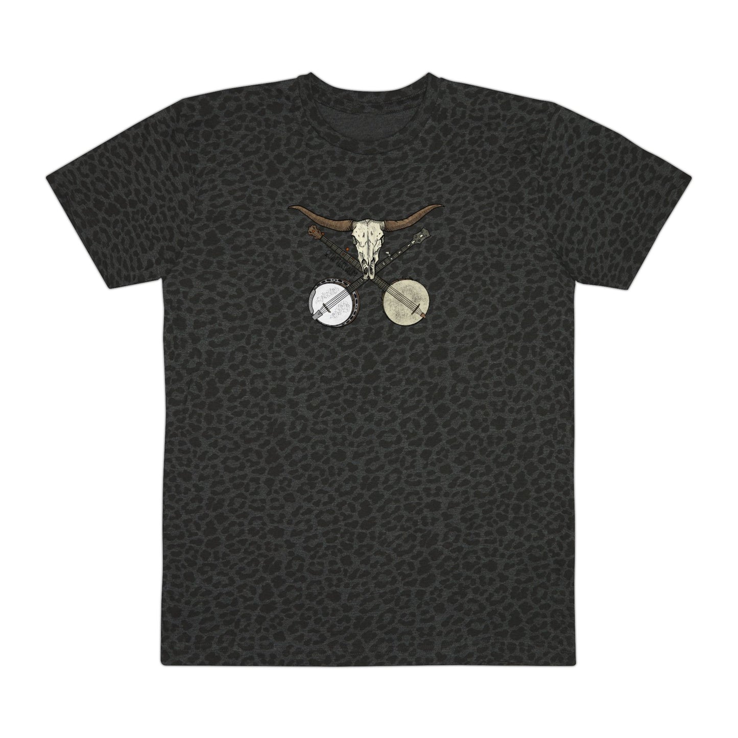 Double Banjo Cow Skull Quattlebaum Tee