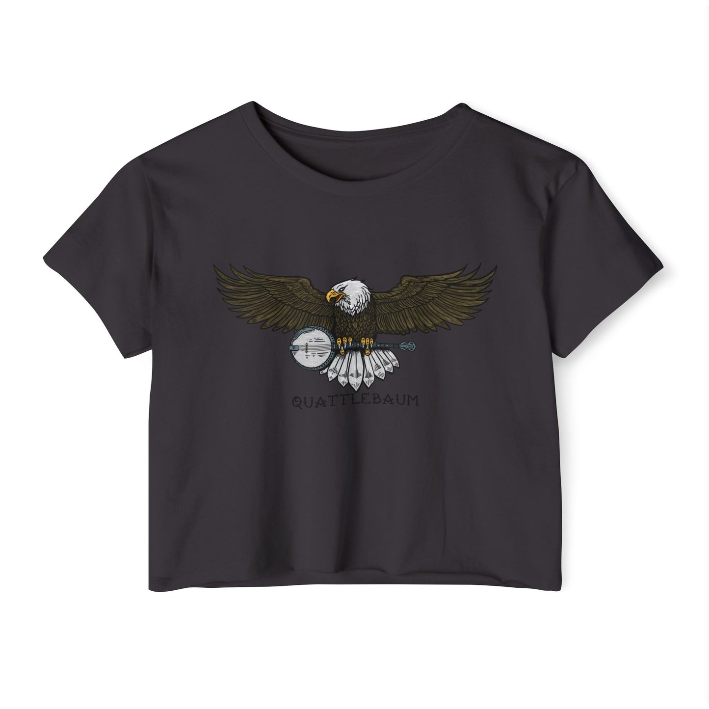 Bald Eagle with a Banjo ~ Quattlebaum Crop Top ~