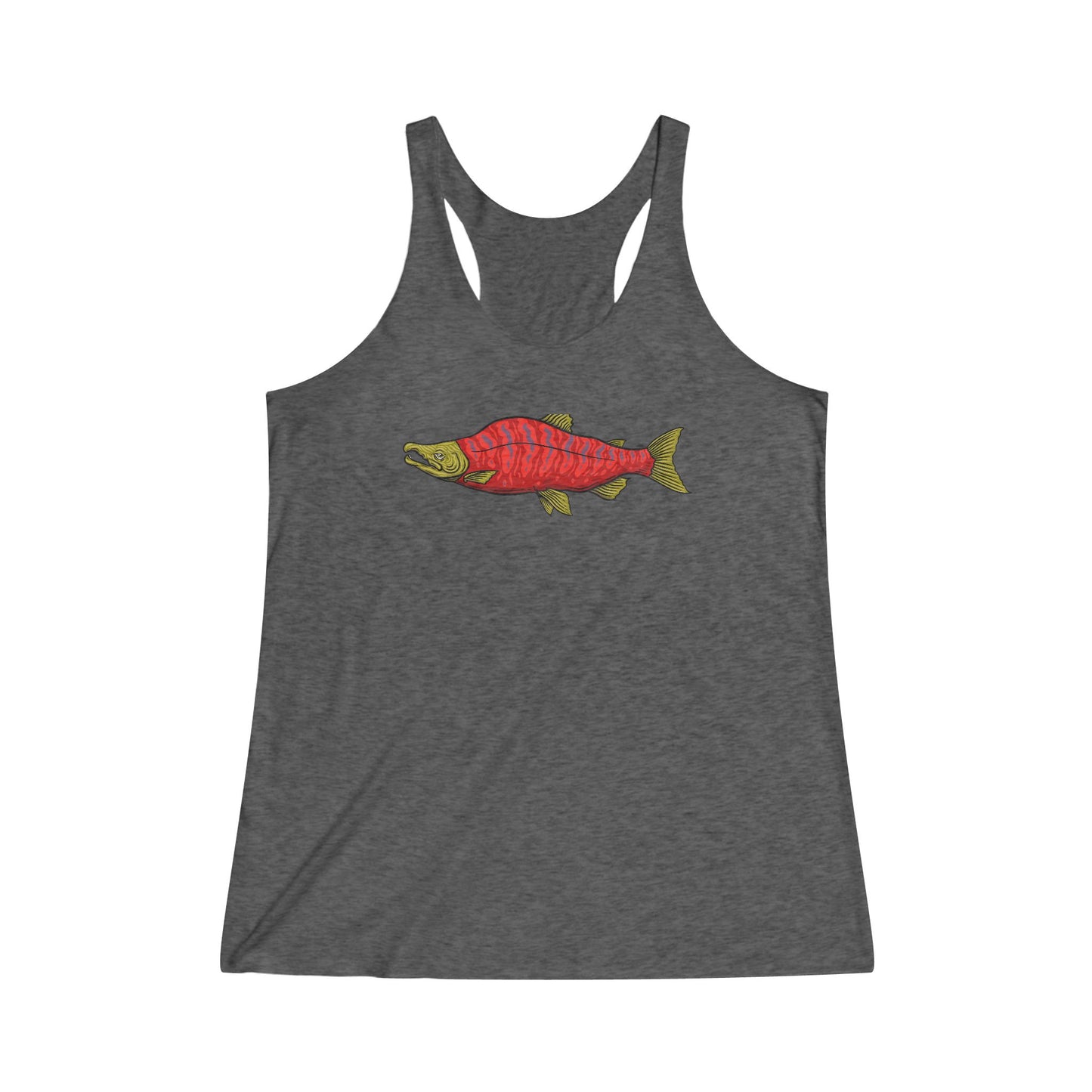 Psychedelic Sockeye Salmon Racerback Tank Top
