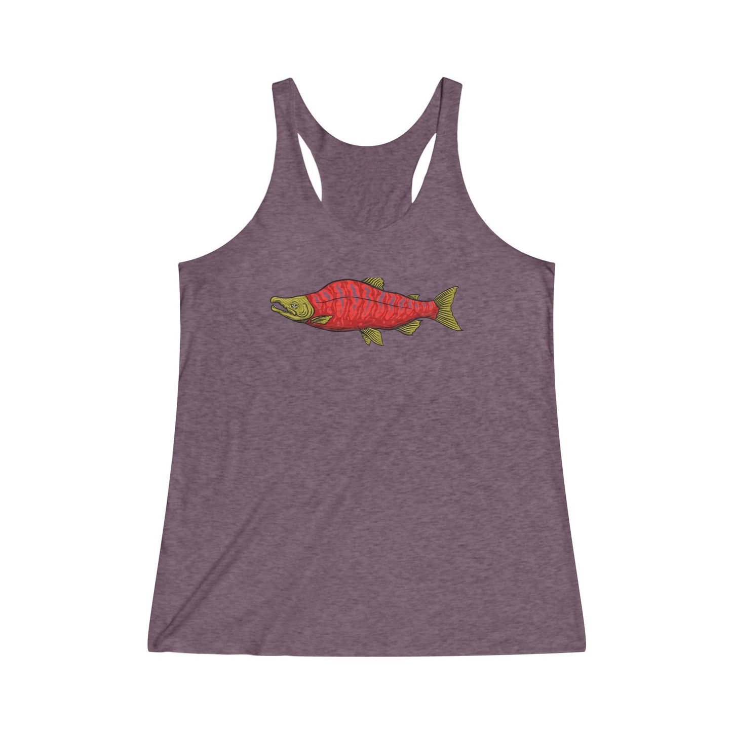 Psychedelic Sockeye Salmon Racerback Tank Top