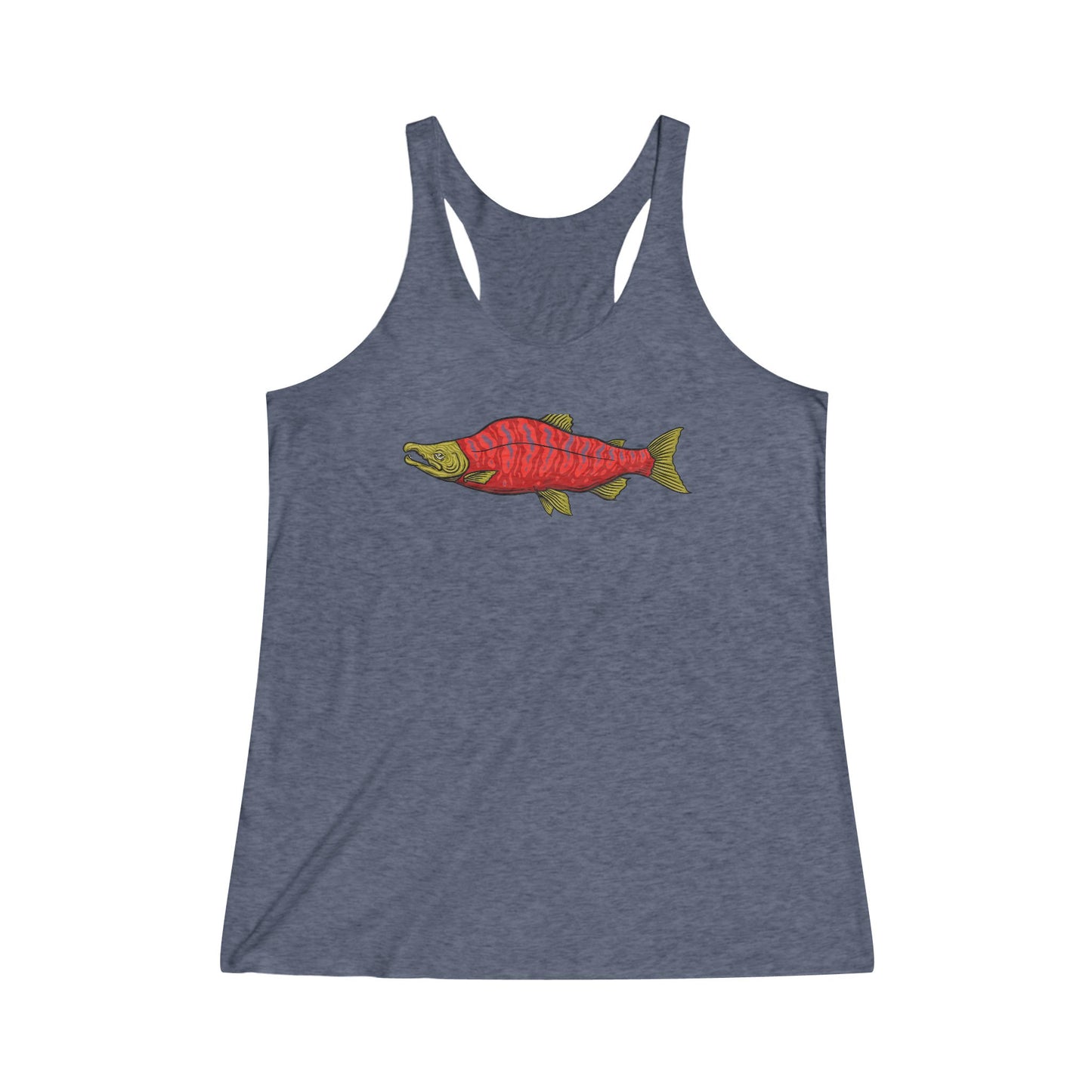 Psychedelic Sockeye Salmon Racerback Tank Top