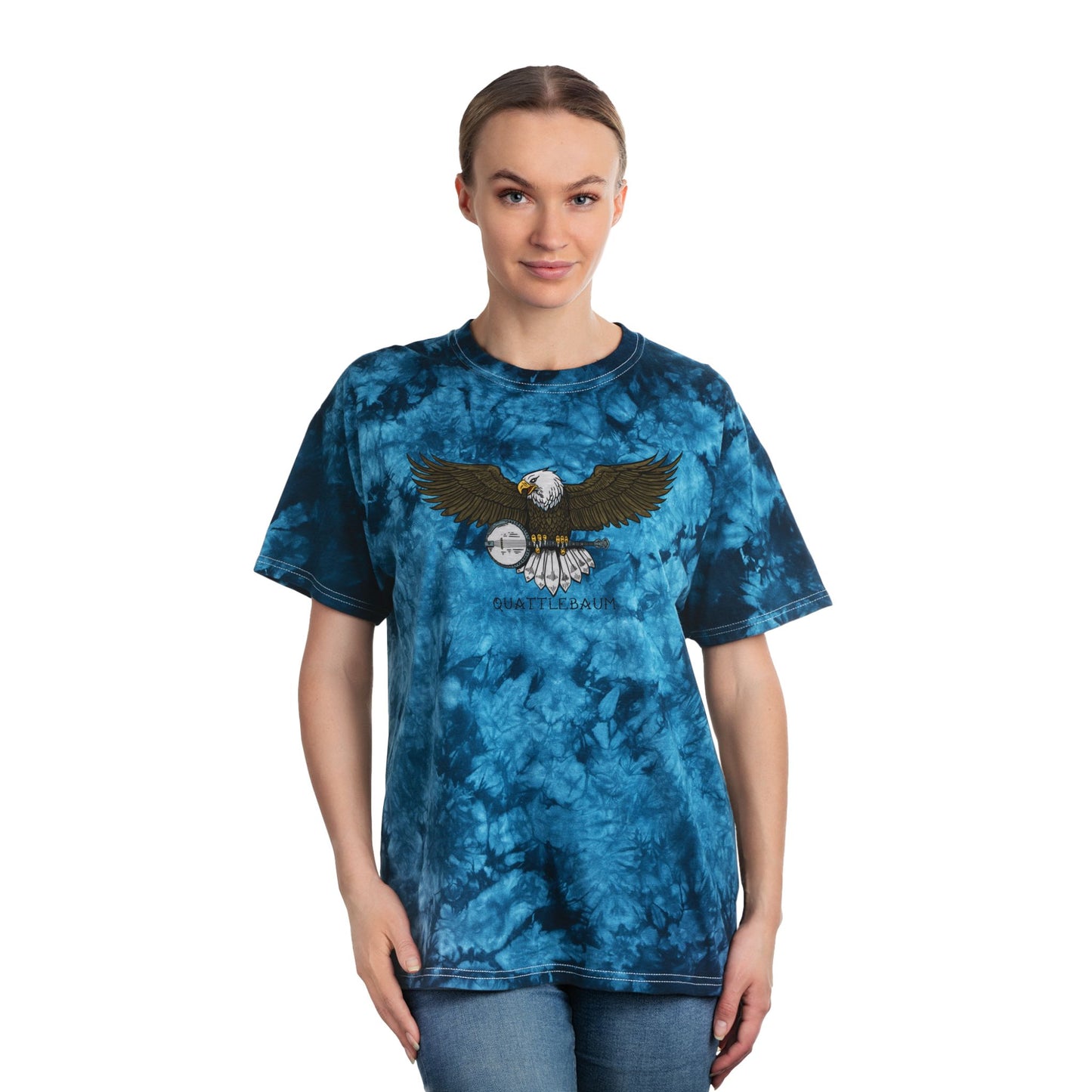 Bald Eagle with Banjo ~ Quattlebaum Tie Dye ~