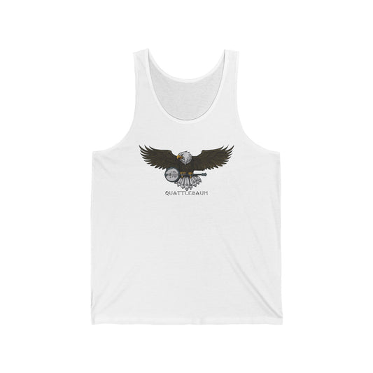 Bald Eagle with a Banjo ~ Quattlebaum Racerback Tank ~