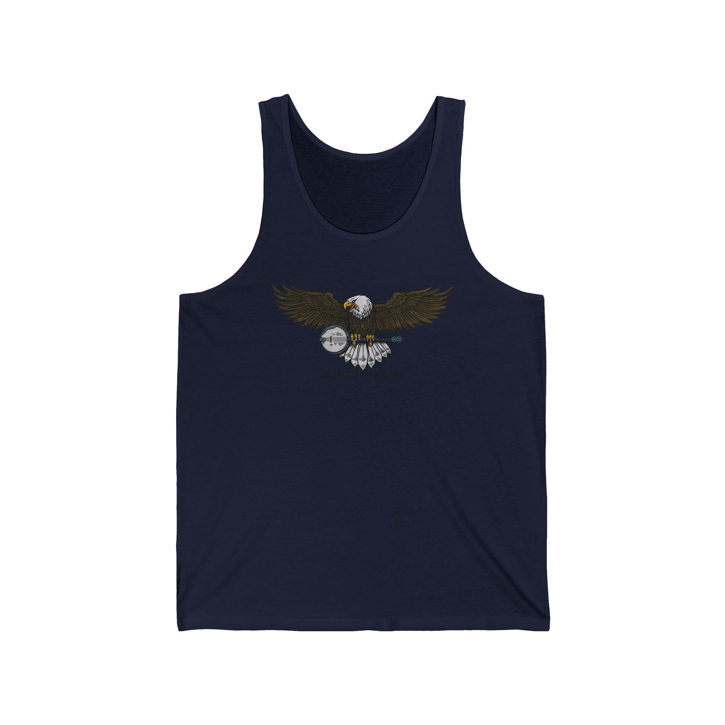 Bald Eagle with a Banjo ~ Quattlebaum Racerback Tank ~