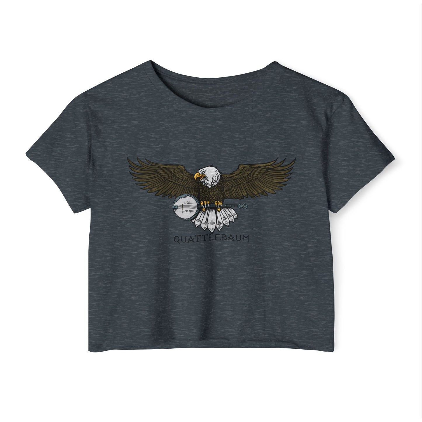 Bald Eagle with a Banjo ~ Quattlebaum Crop Top ~