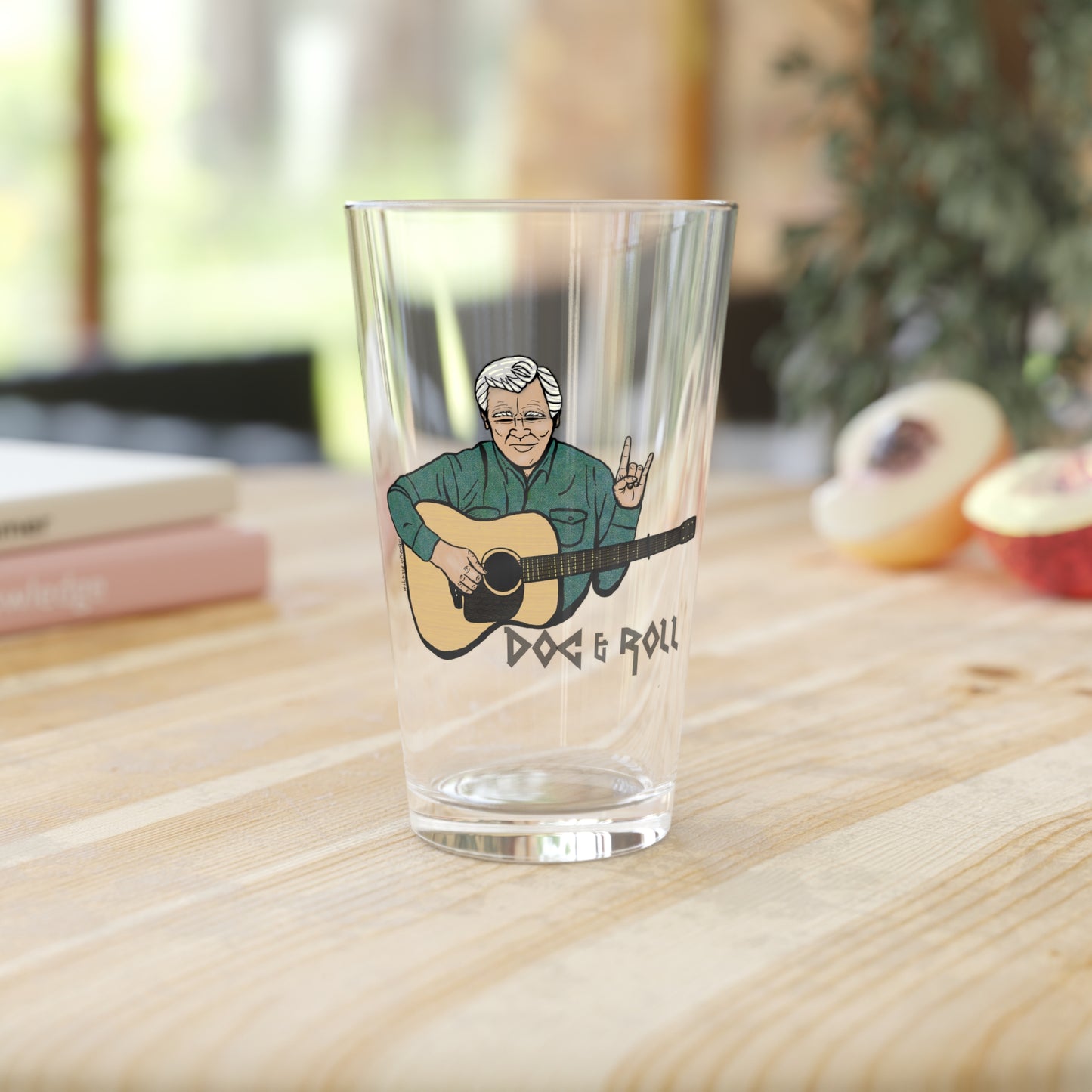 Doc & Roll! ~ Doc Watson Pint Glass