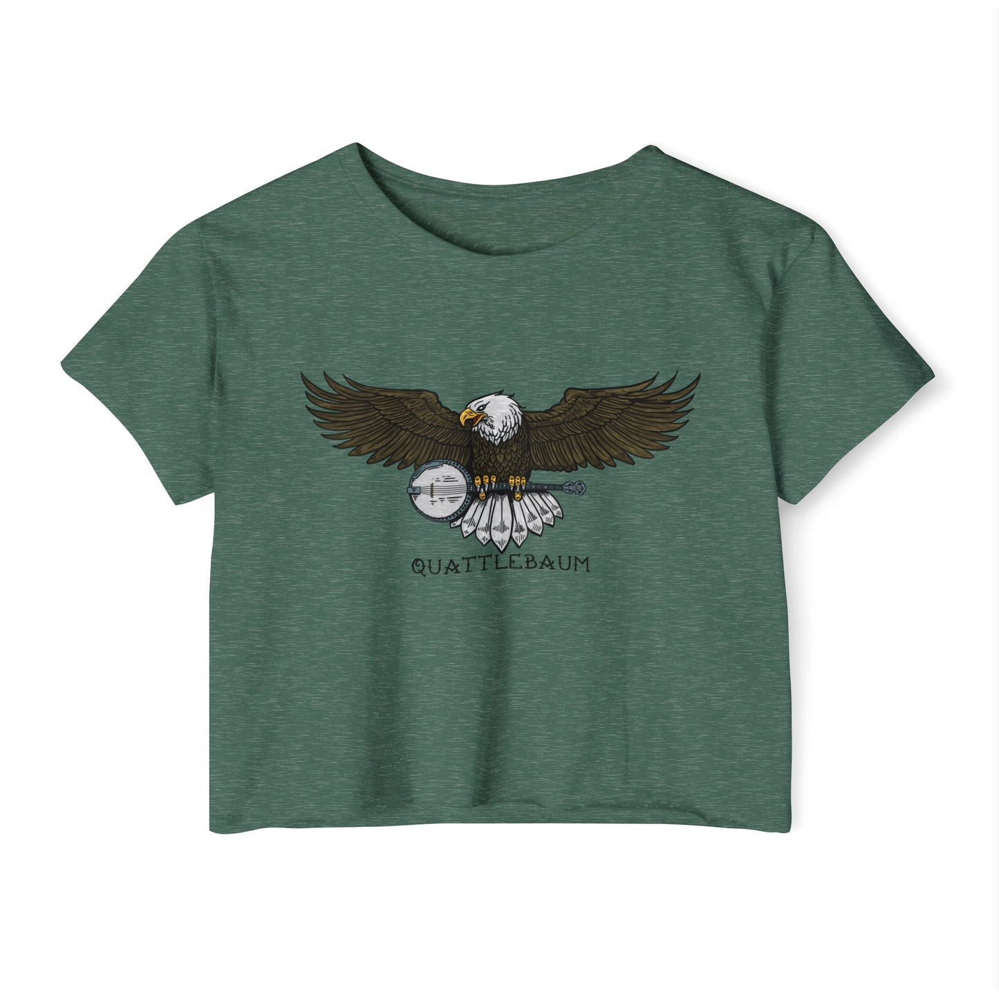 Bald Eagle with a Banjo ~ Quattlebaum Crop Top ~
