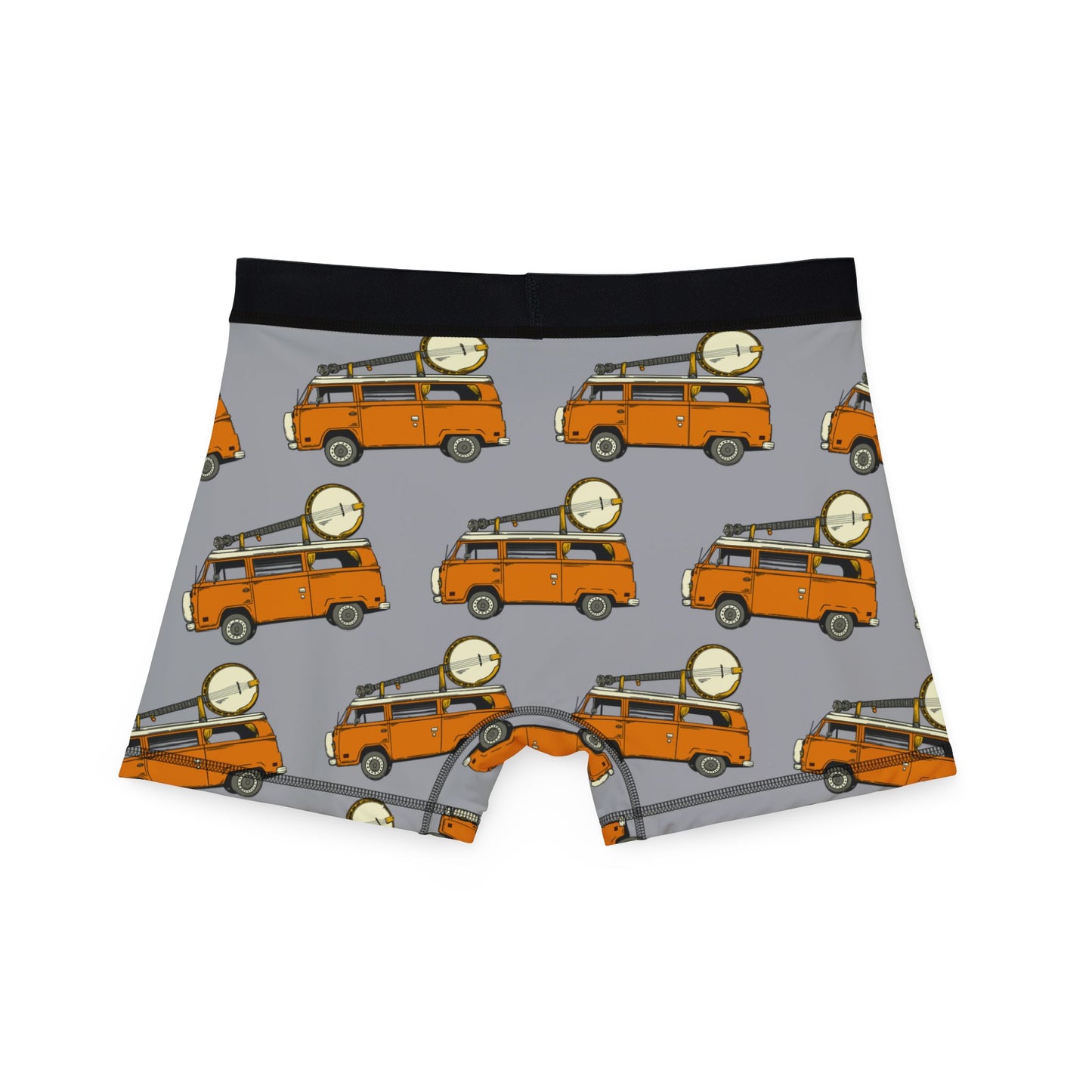 Camper Van with a Banjo Men's Boxers