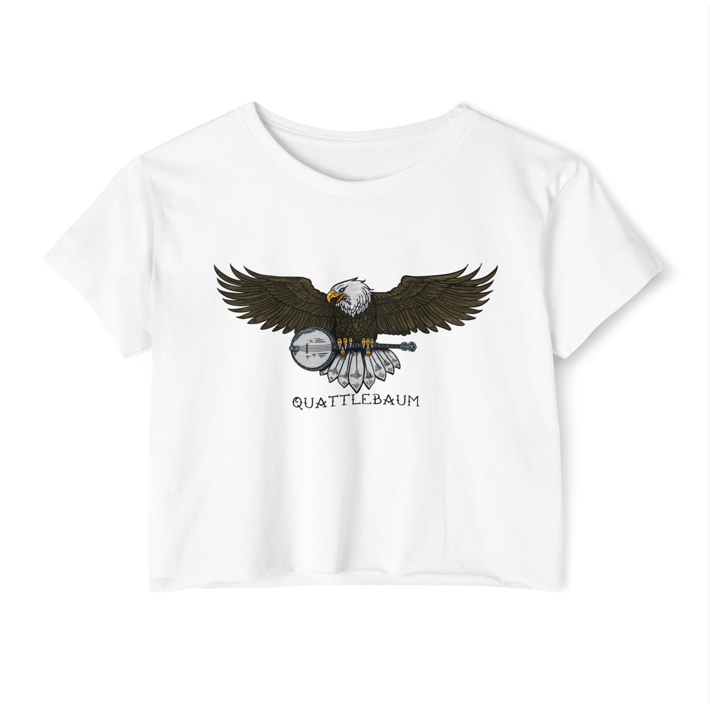 Bald Eagle with a Banjo ~ Quattlebaum Crop Top ~