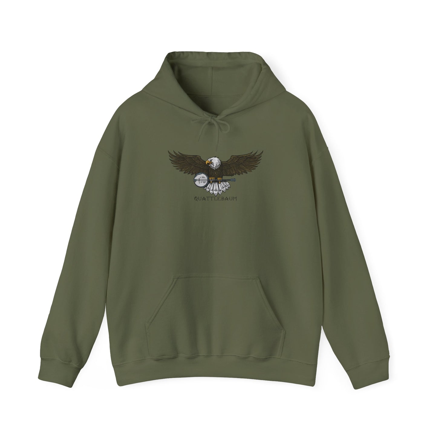 Bald Eagle with Banjo ~ Quattlebaum Hoodie ~