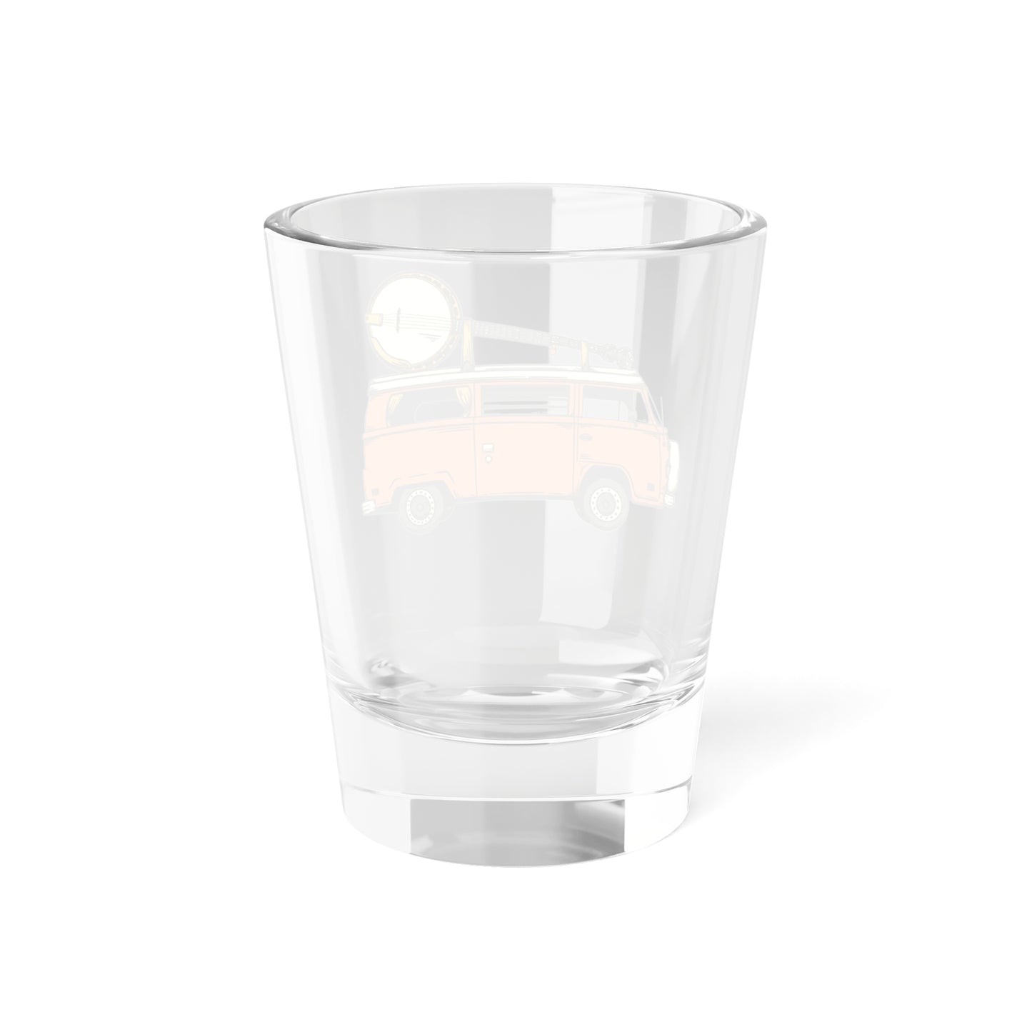 Camper Van with a Banjo on the Roof! Shot Glass