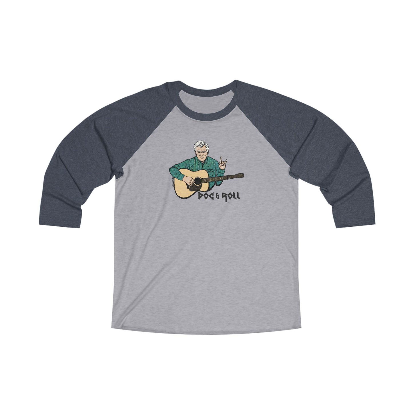 Doc & Roll! ~ Doc Watson Baseball Tee ~