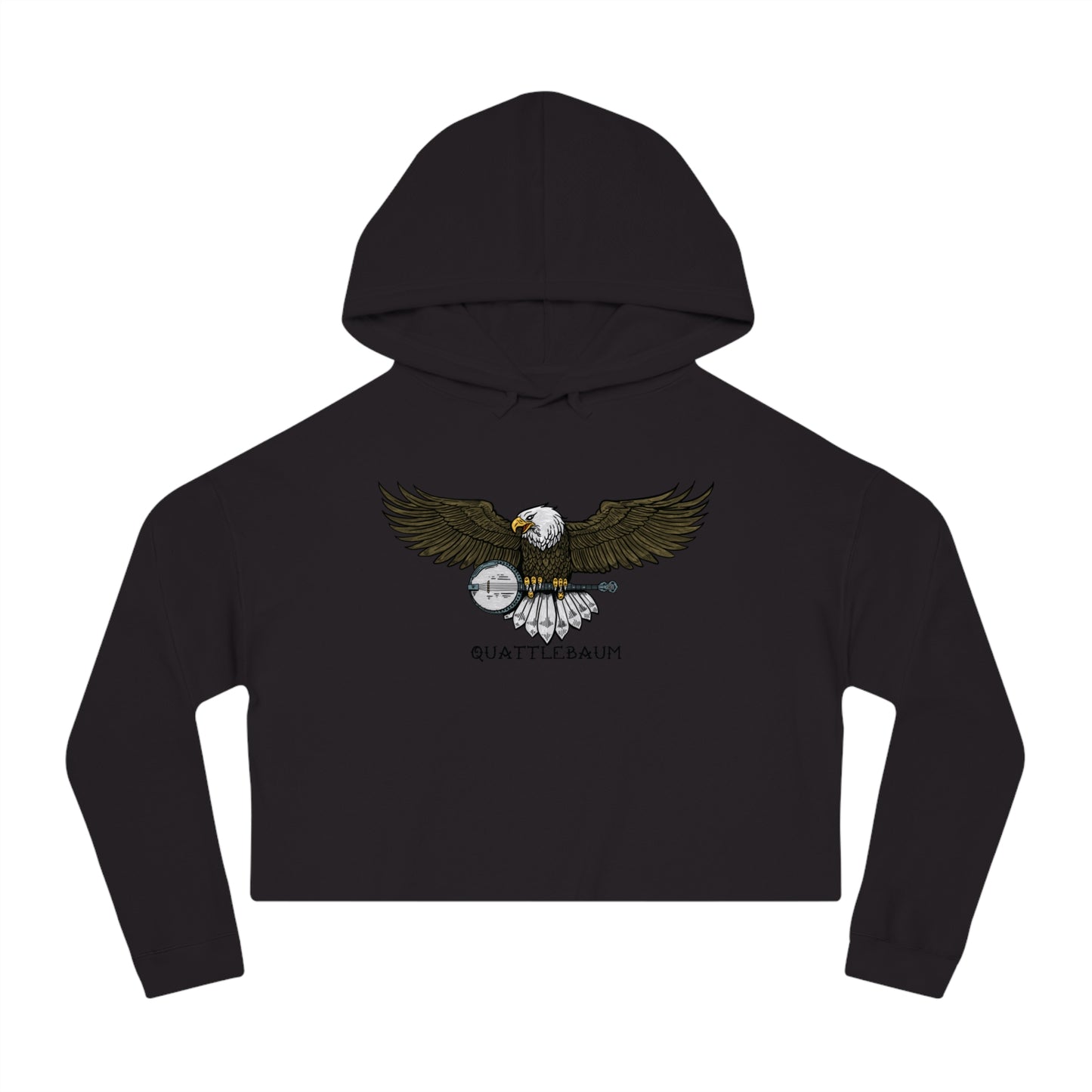 Bald Eagle with a Banjo ~ Quattlebaum Cropped Hoodie ~