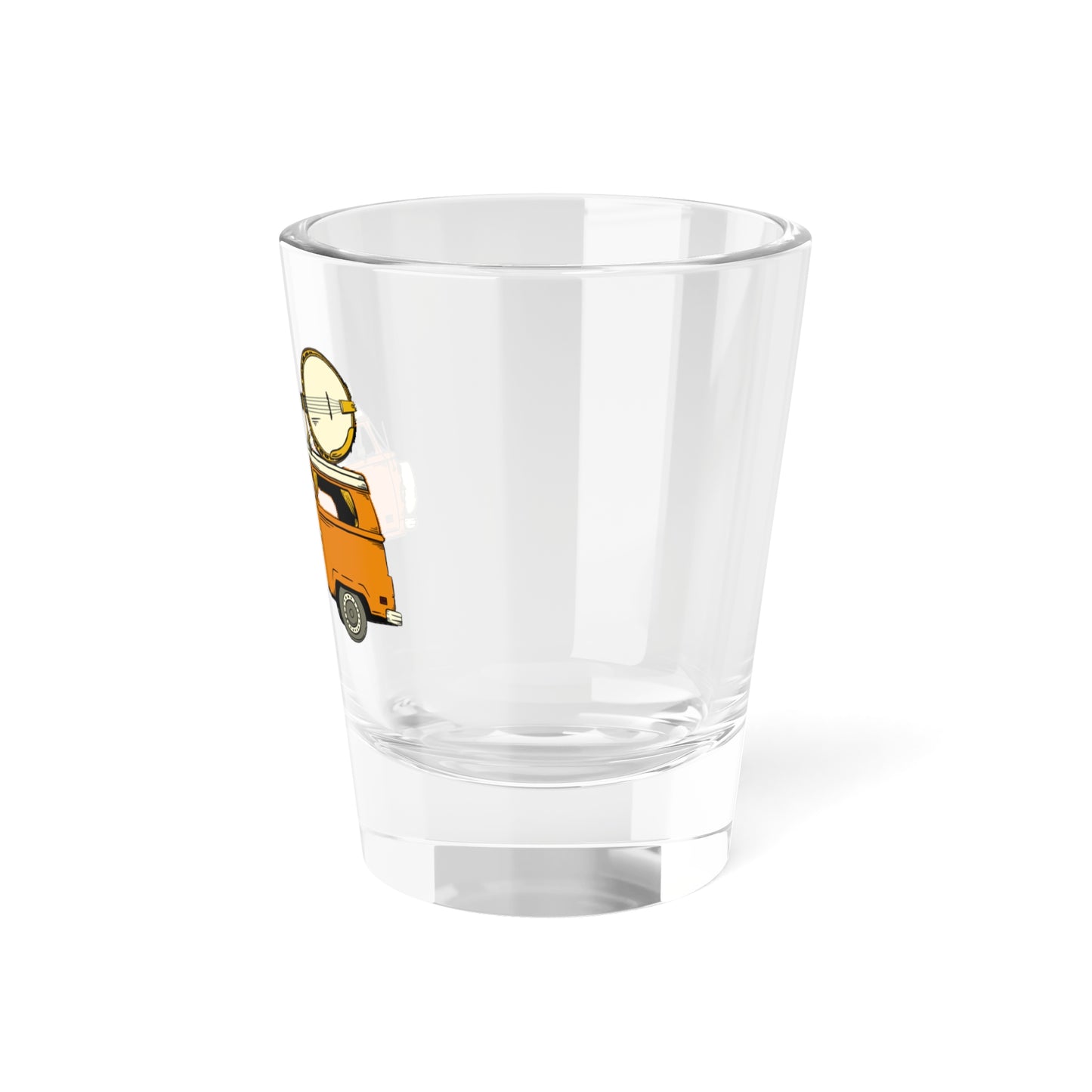 Camper Van with a Banjo on the Roof! Shot Glass