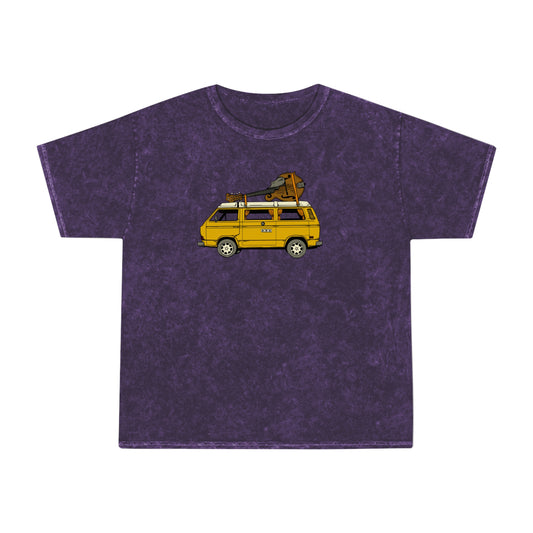 Camper Van with a Mandolin! Mineral Wash T-Shirt