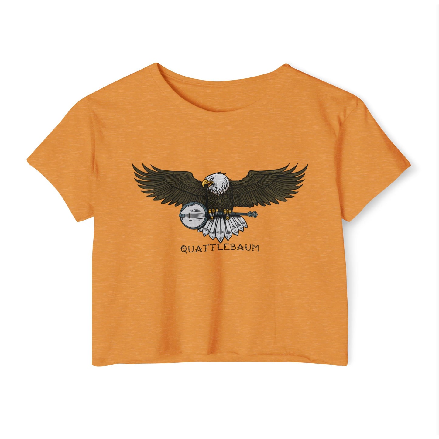 Bald Eagle with a Banjo ~ Quattlebaum Crop Top ~