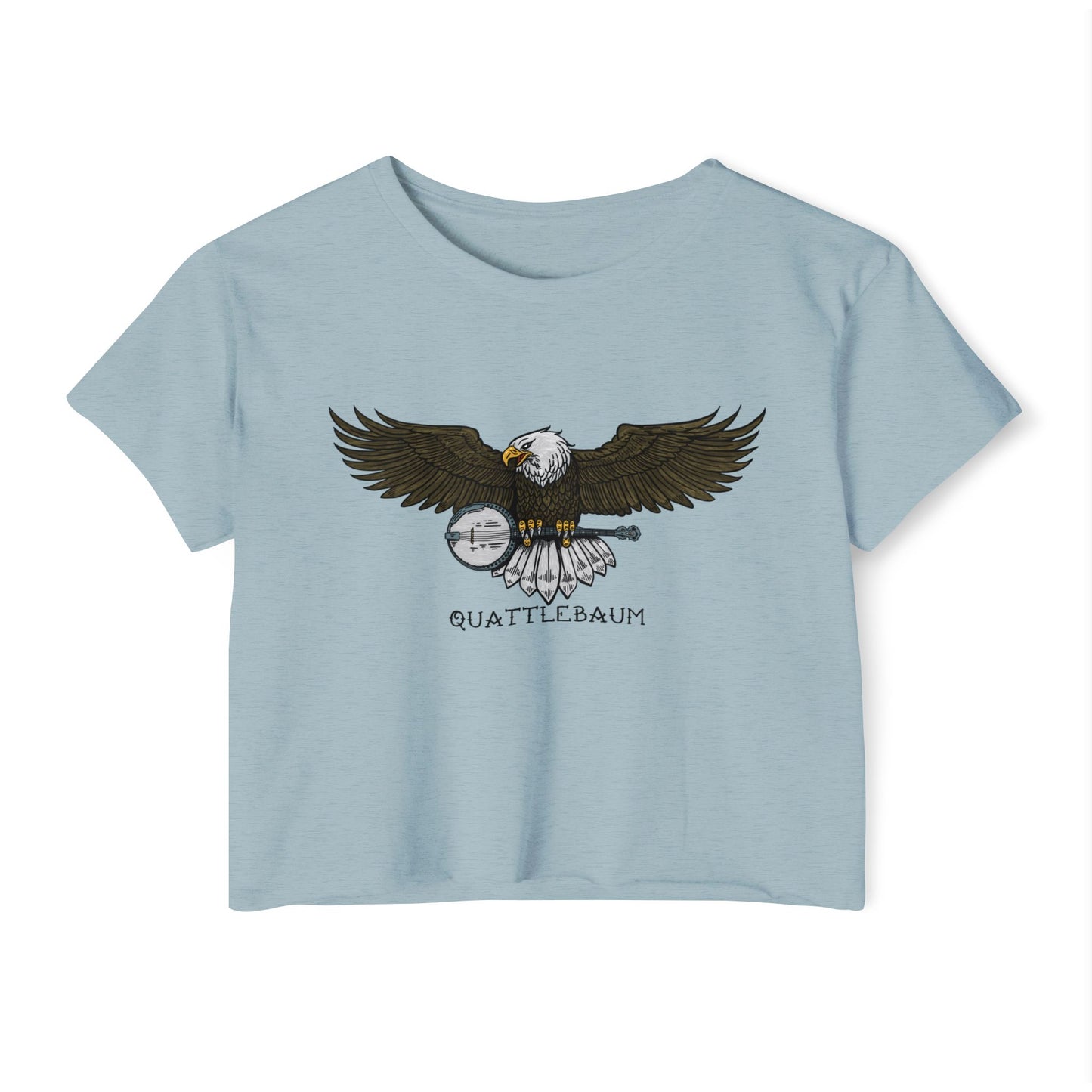 Bald Eagle with a Banjo ~ Quattlebaum Crop Top ~