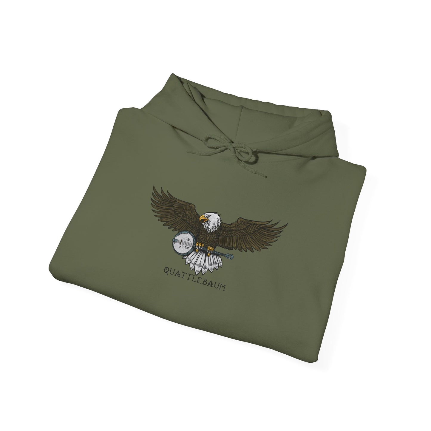 Bald Eagle with Banjo ~ Quattlebaum Hoodie ~