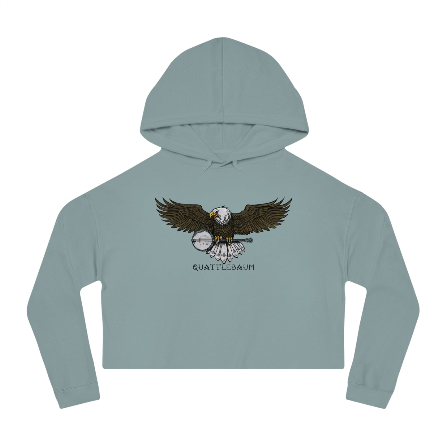 Bald Eagle with a Banjo ~ Quattlebaum Cropped Hoodie ~