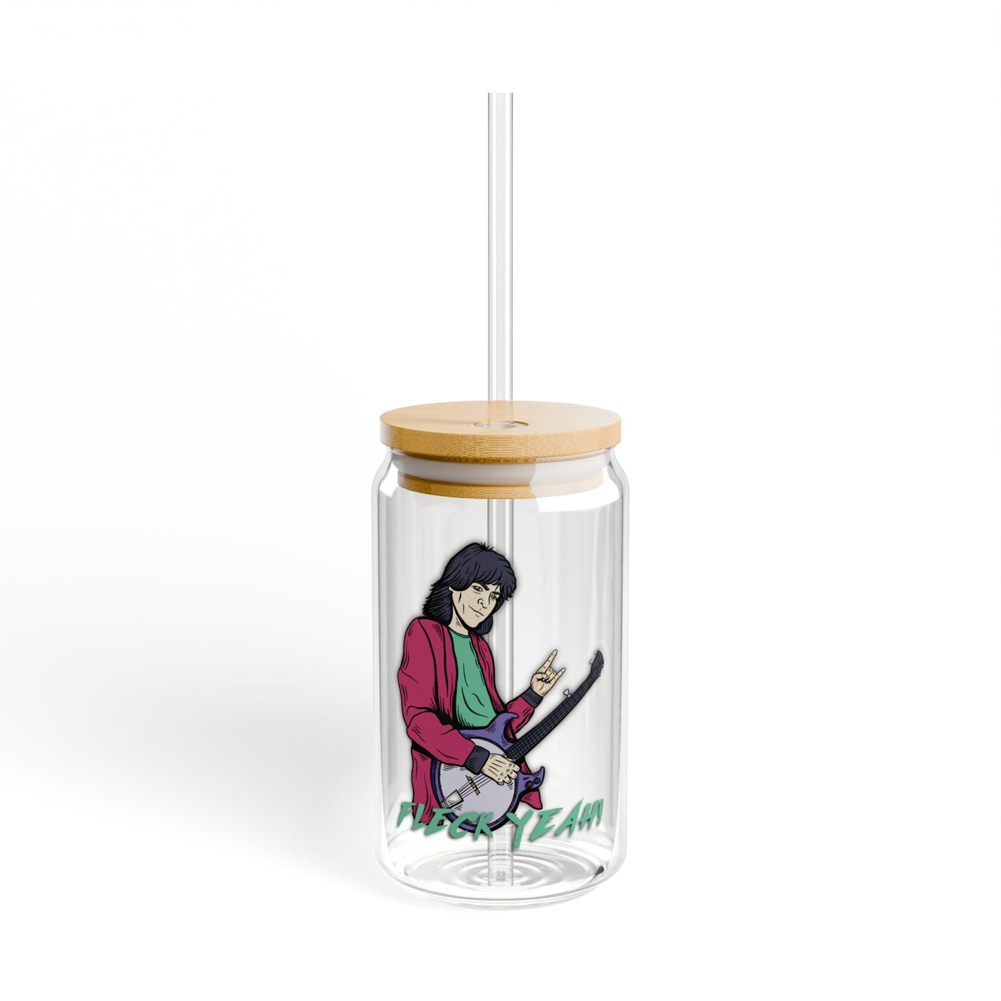 Fleck Yeah! ~ Bela 16 0z. Sipper Glass