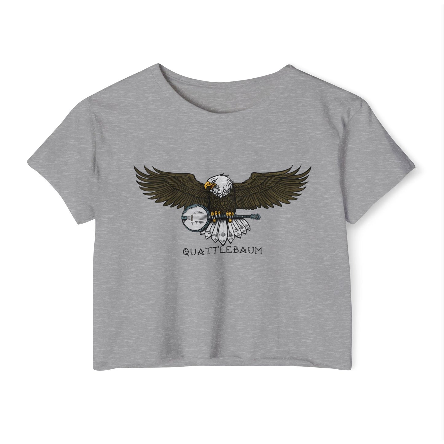 Bald Eagle with a Banjo ~ Quattlebaum Crop Top ~