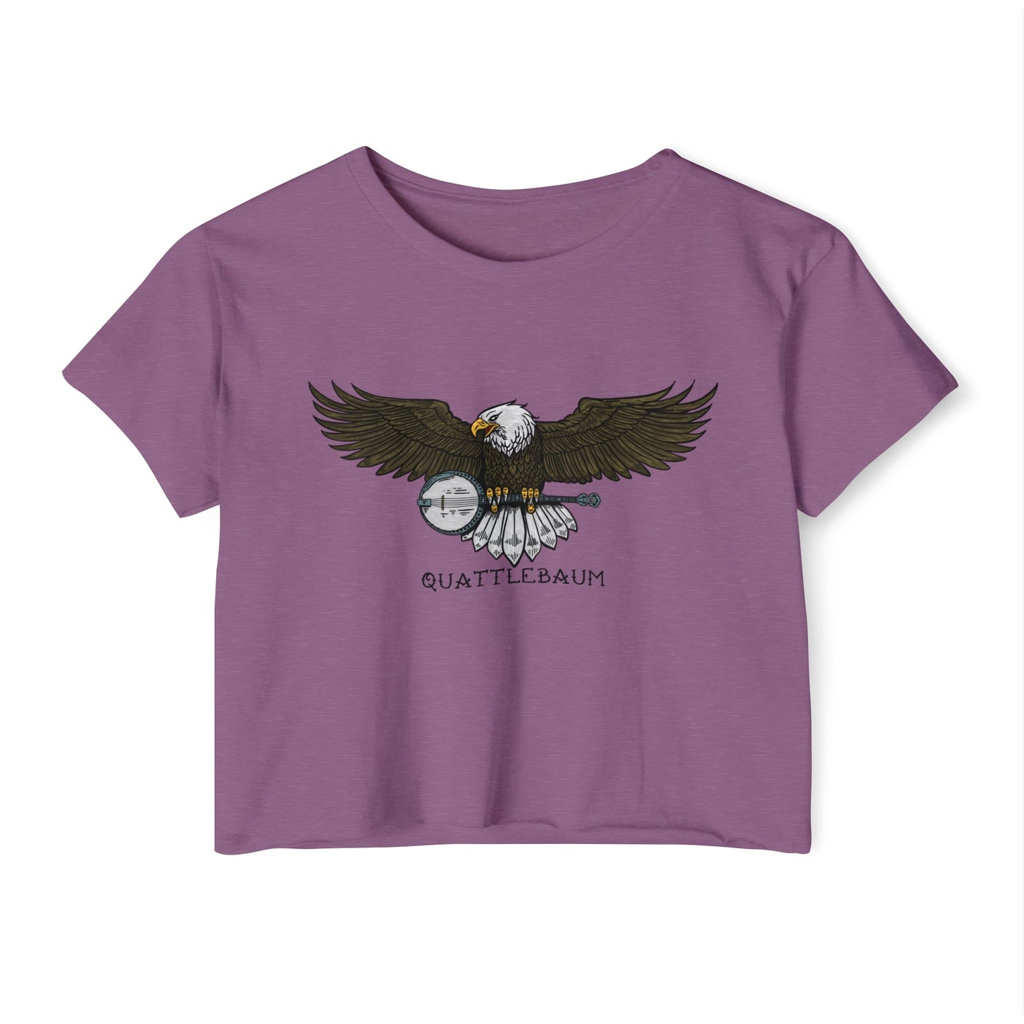 Bald Eagle with a Banjo ~ Quattlebaum Crop Top ~