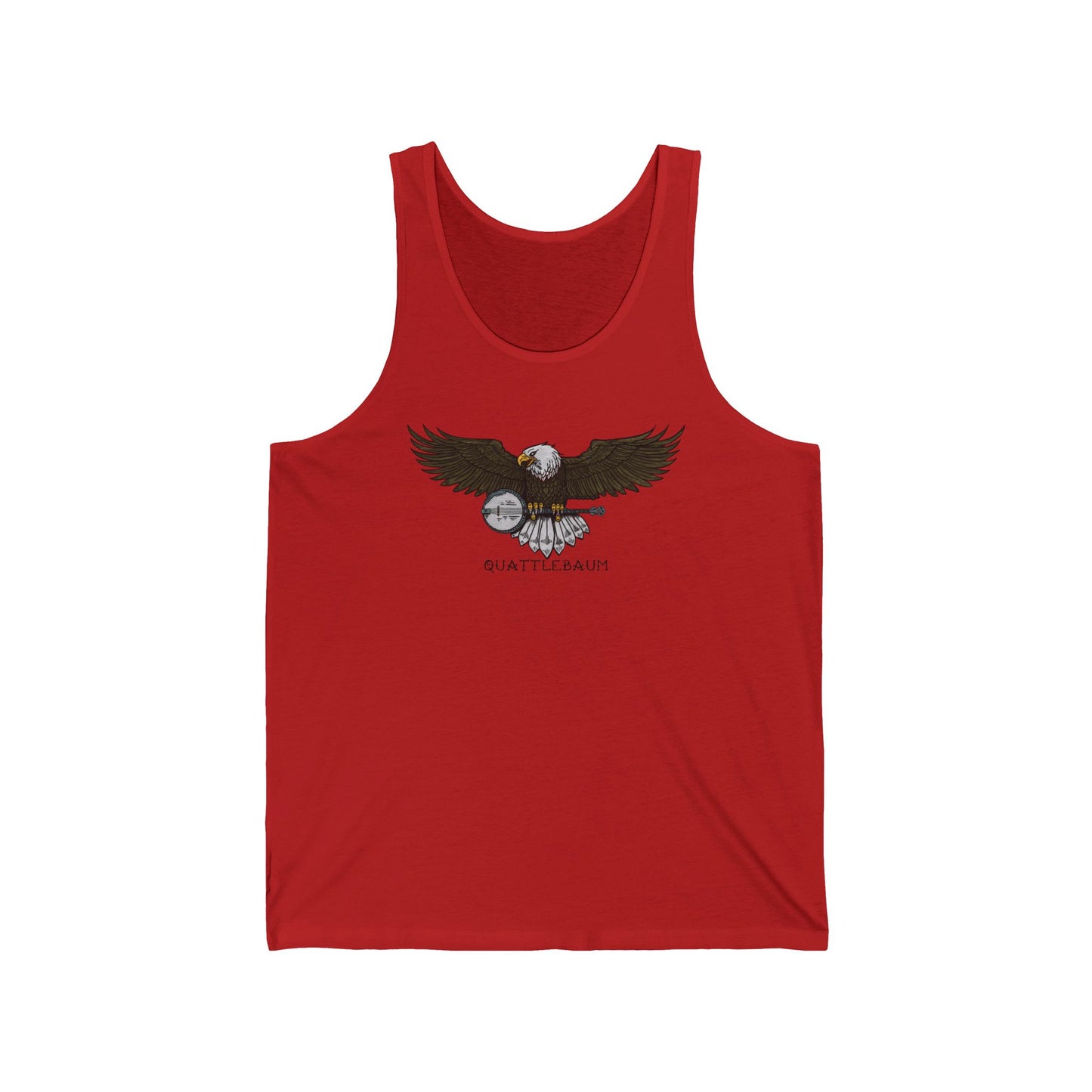 Bald Eagle with a Banjo ~ Quattlebaum Racerback Tank ~