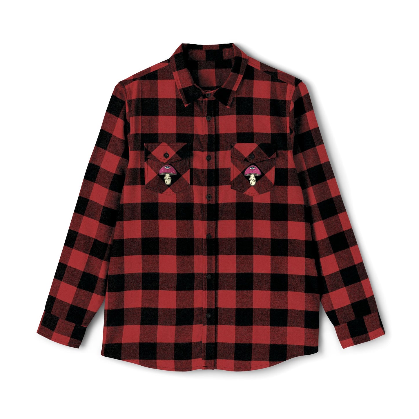 3rd Eye Fly ~ Amanita Muscaria Mushroom with a Third Eye Flannel Shirt
