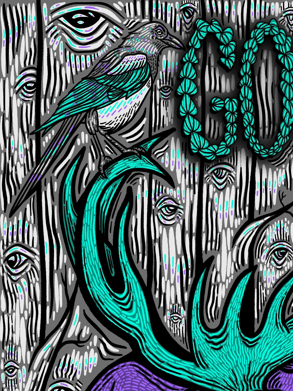 "Goose Moose" Silk Screened Print for Goose at Park City Song Summit (Artist Edition)