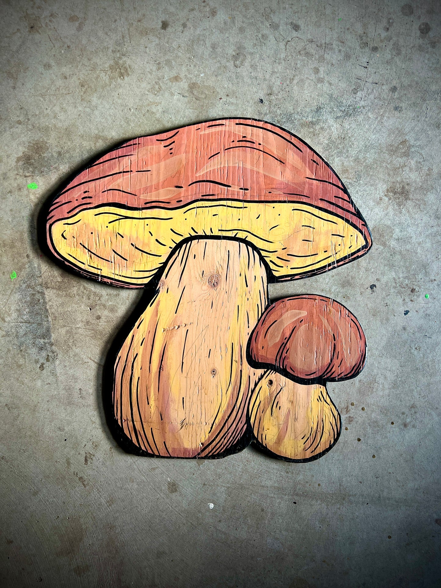 Porcini Mushroom ~ Plywood Art