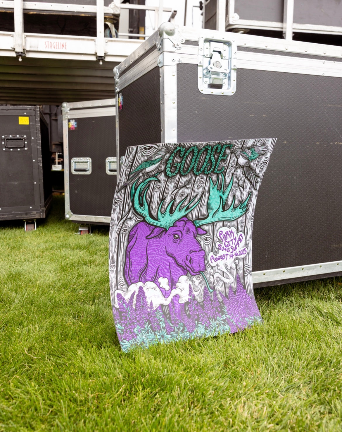"Goose Moose" Silk Screened Print for Goose at Park City Song Summit (Artist Edition)