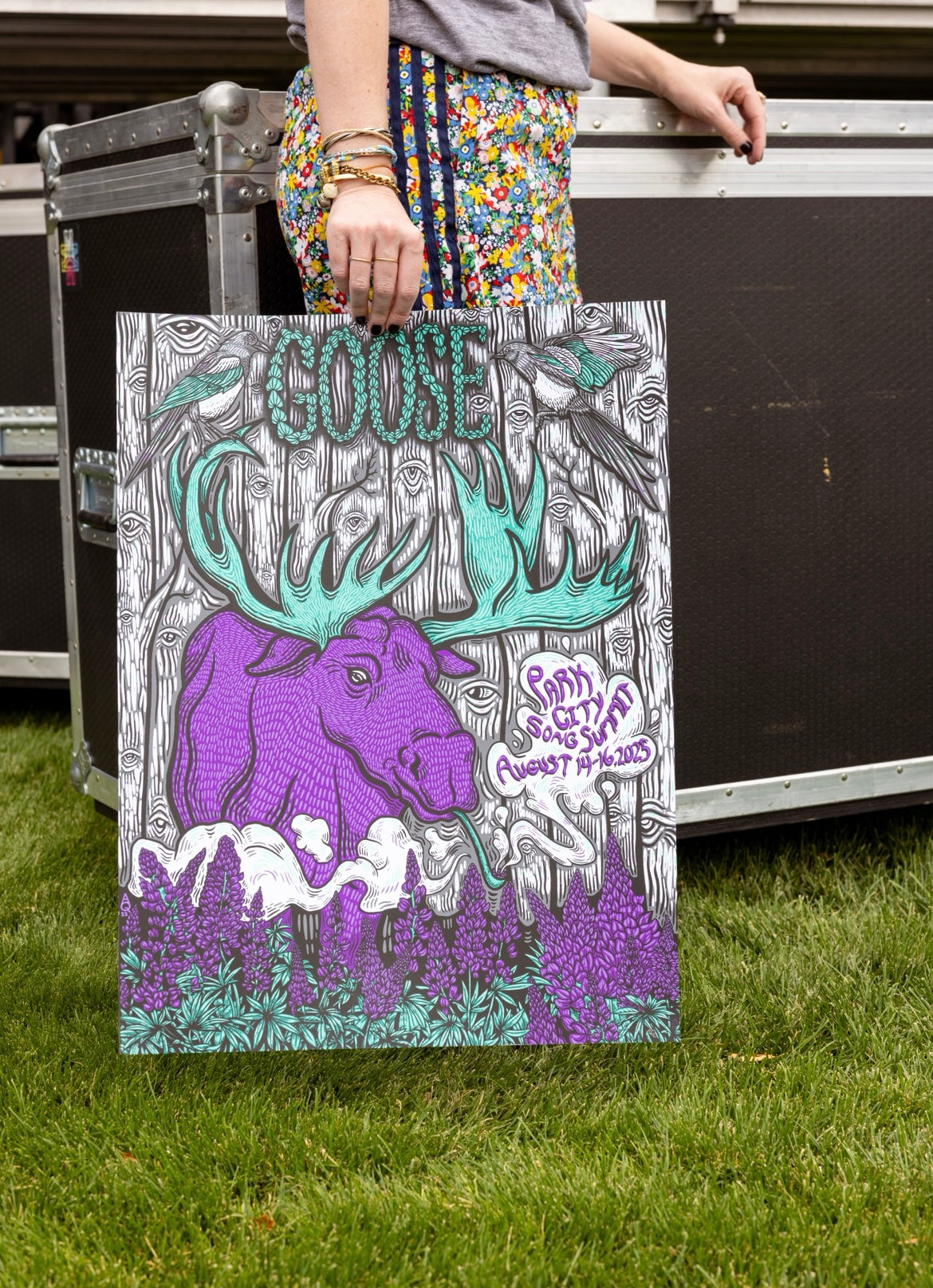 "Goose Moose" Silk Screened Print for Goose at Park City Song Summit (Artist Edition)