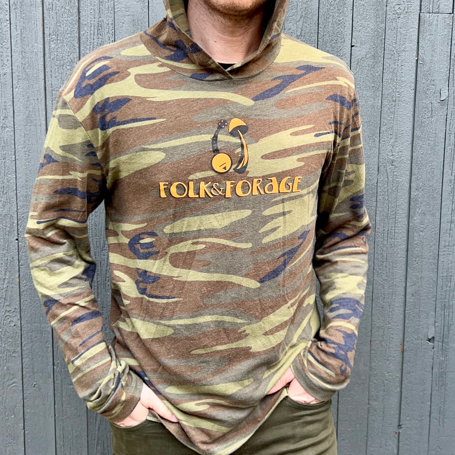 Folk & Forage Camo Hoodie Tee